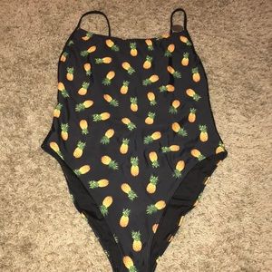 Women’s pineapple one piece swimsuit